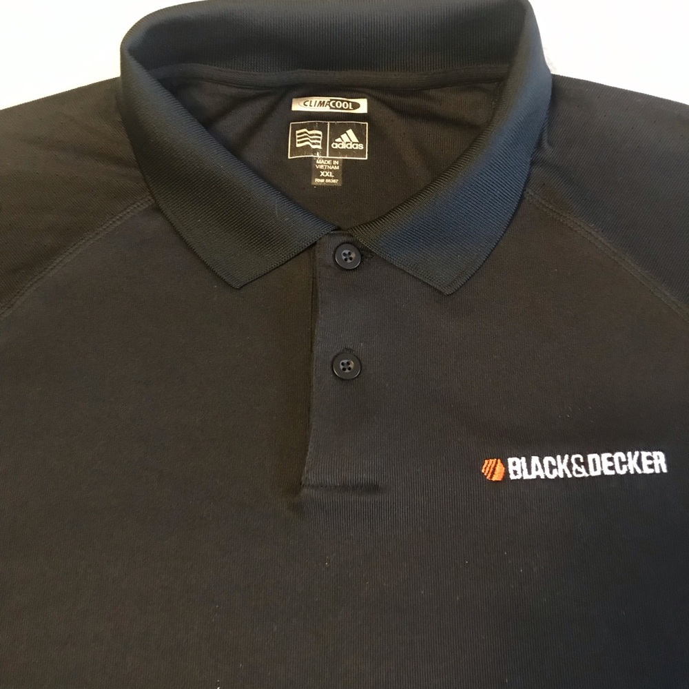 Adidas ClimaCool Polo golf shirt Black & Decker XXL perfect